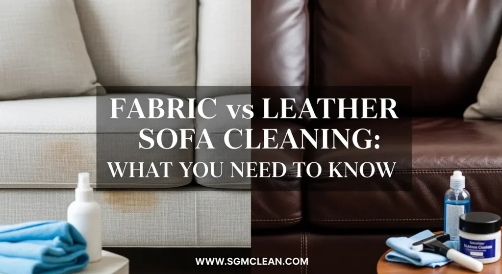 Fabric vs Leather Sofa Cleaning: What You Need to Know