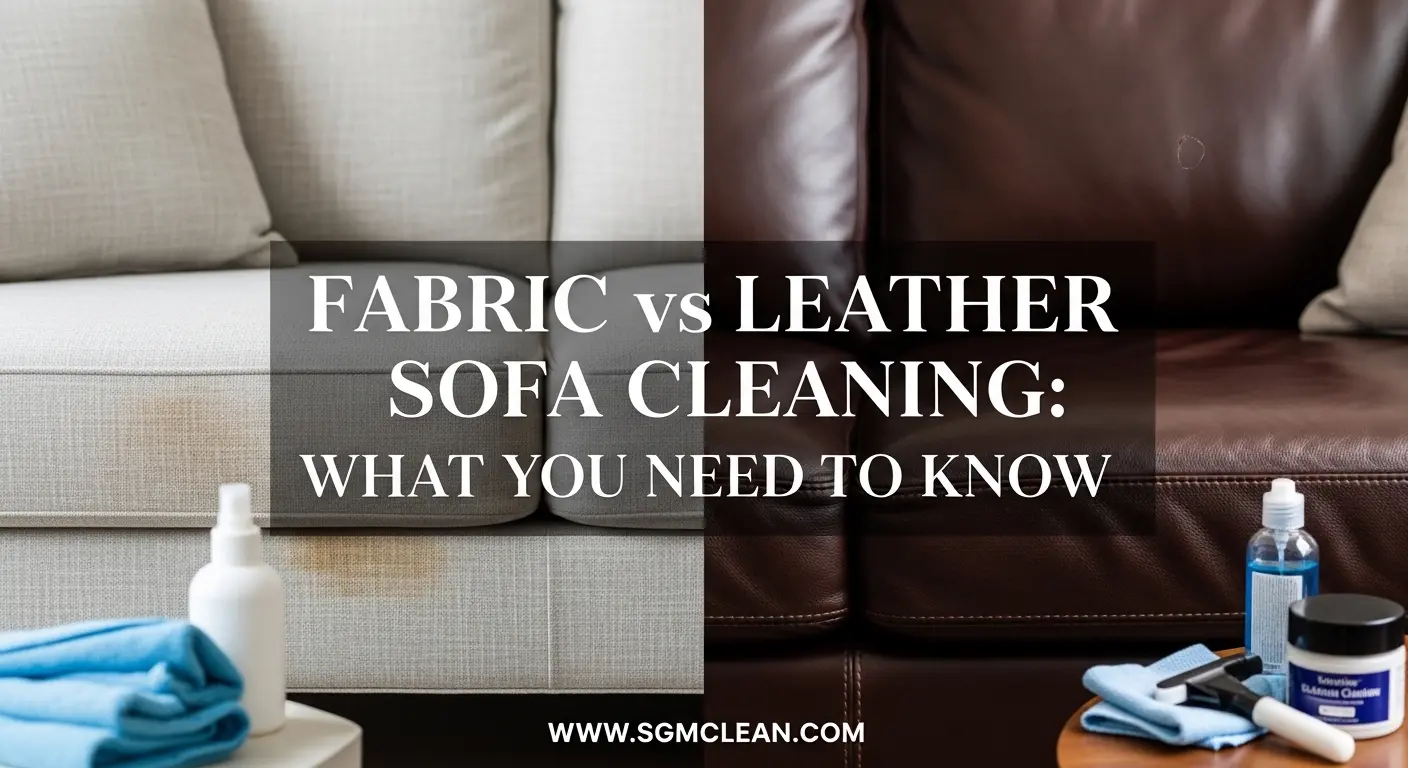 Fabric vs Leather Sofa Cleaning: What You Need to Know