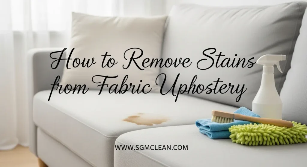How to Remove Stains from Fabric Upholstery