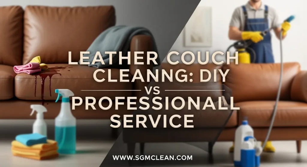 Leather Couch Cleaning: DIY vs Professional Service