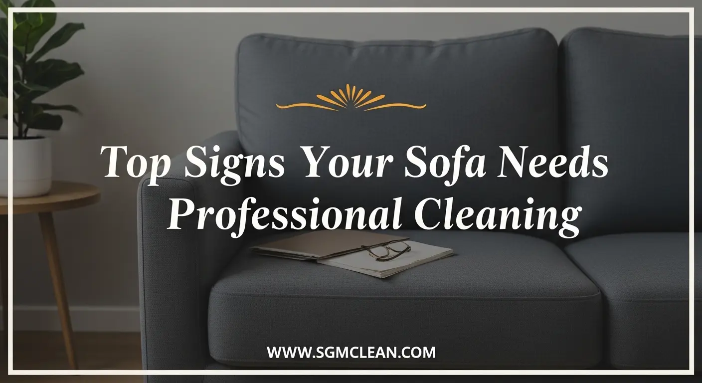 Top Signs Your Sofa Needs Professional Cleaning
