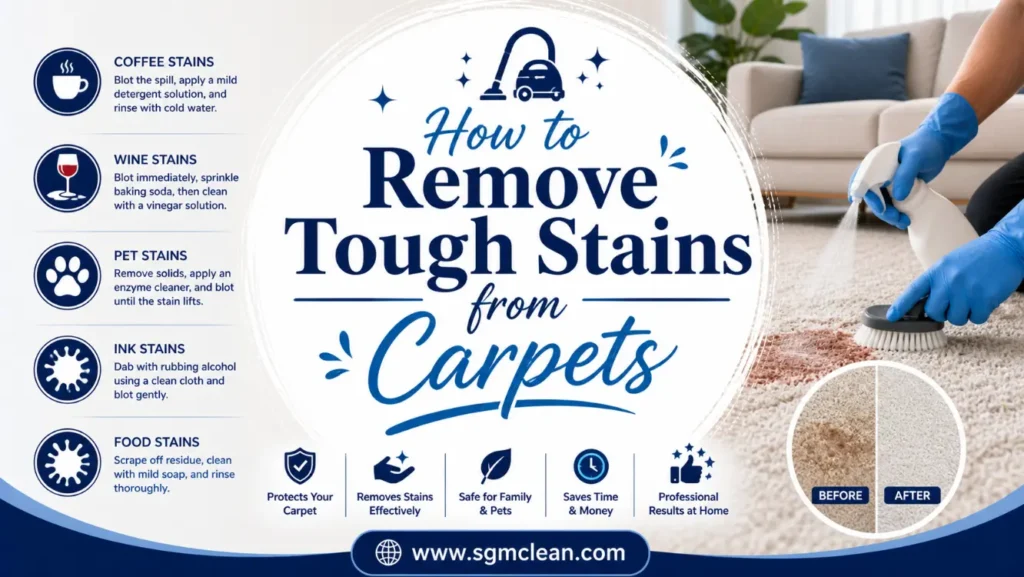 How to Remove Tough Stains from Carpets