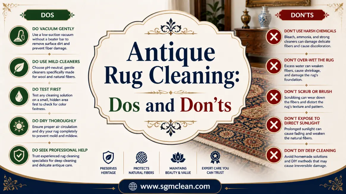 Antique Rug Cleaning: Dos and Don'ts