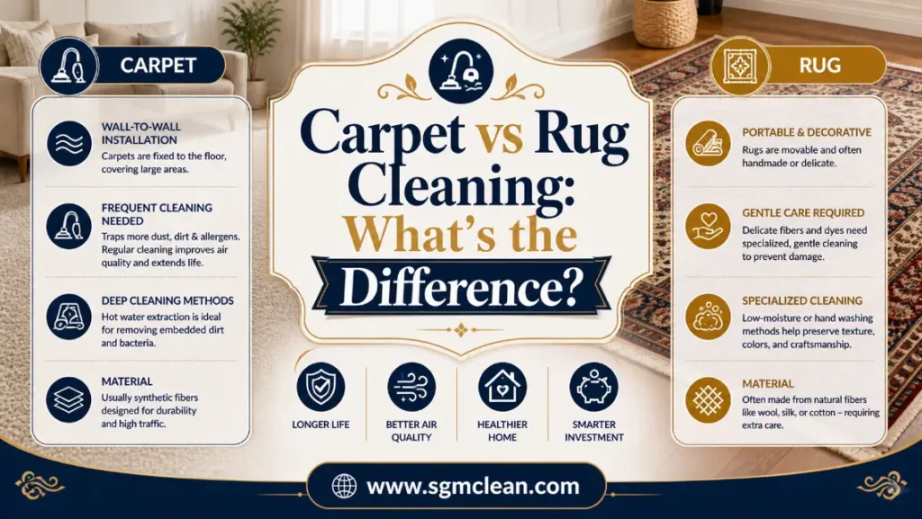 Carpet vs Rug Cleaning: What's the Difference?